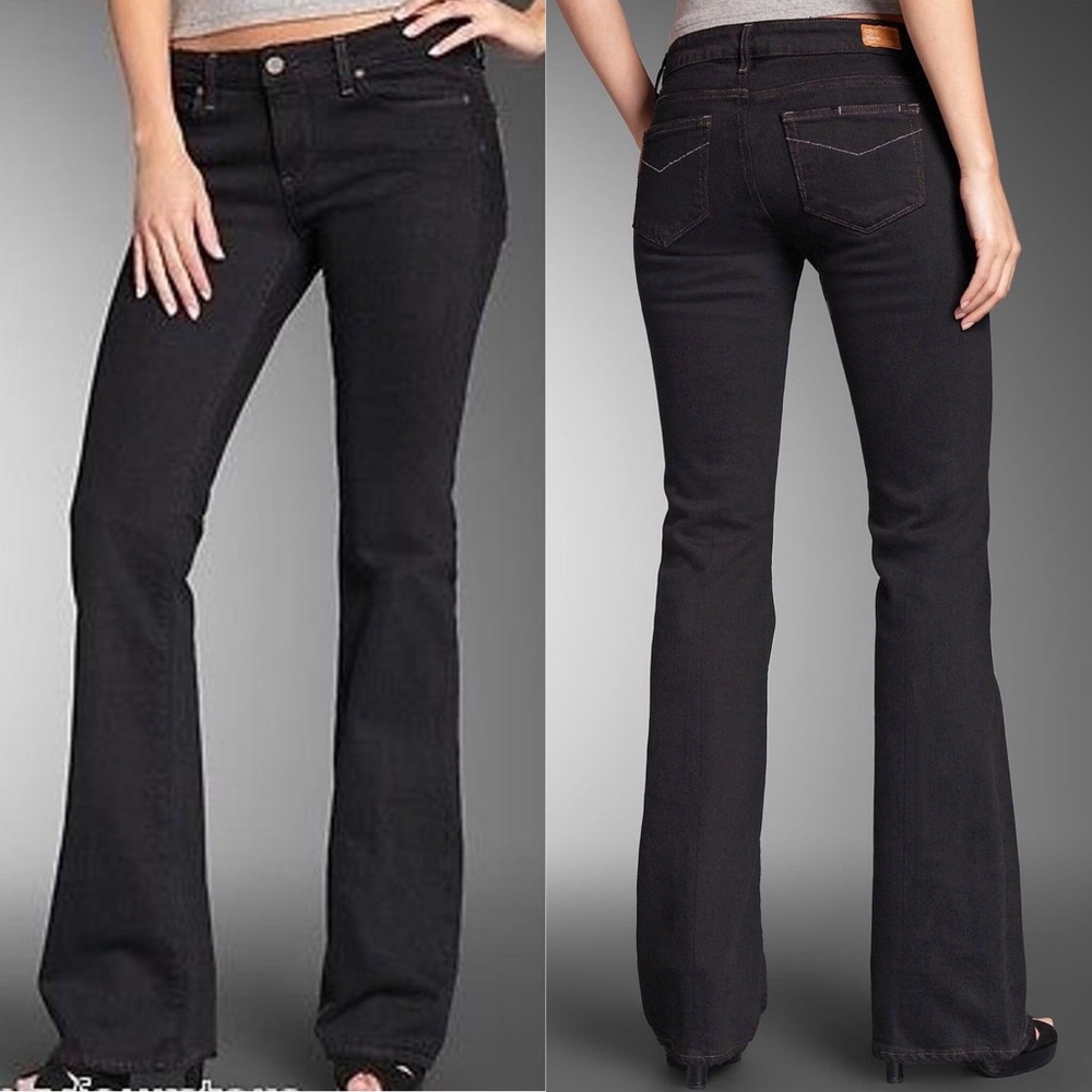 Paige Jeans Hollywood Hills Black Bootcut Size 27